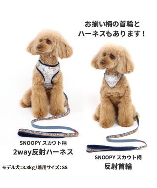 PET PARADISE スヌーピー リード 《ビーグルスカウト柄》 ＳＭ  中型犬 ビーグルスカウト柄