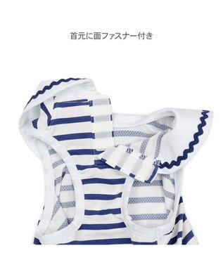 PET PARADISE リサとガスパール エコメイド タンクトップ 《セーラー》 小型犬 ホワイト×ネイビー