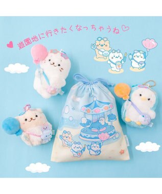 Mother garden しろたん 巾着 《ぷかぷかマリンパーク柄》 ぷかぷかマリンパーク柄