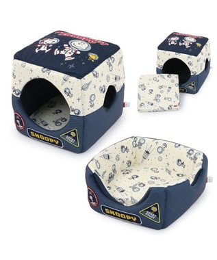 スヌーピー アストロノーツ　ダイカット　クッション スヌーピー アストロノーツ 2WAYハウス L 小型犬 / PET PARADISE