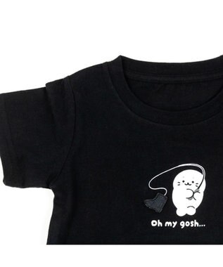 Mother garden しろたん キッズ  半袖 Tシャツ 《長靴》 ブラック