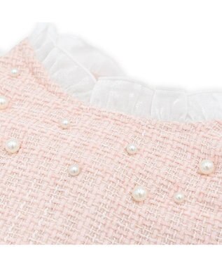 PET PARADISE cherircouture ヘムリボンツイードベスト 《ピンク》 小型犬 ピンク