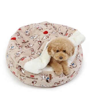 PET PARADISE ディズニー 101匹わんちゃん 丸型寝袋 遠赤外線 《風船柄》 60cm 風船柄