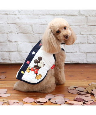 PET PARADISE ディズニー ミッキーマウス 遠赤外線 ベスト 小型犬 白~オフホワイト