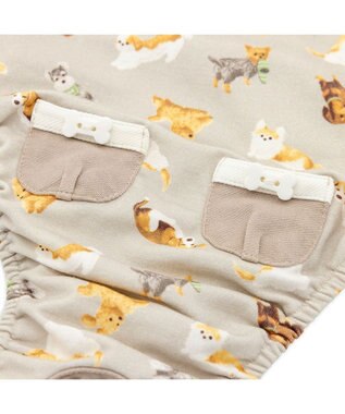 PET PARADISE ペットパラダイス makokoro マナーオール 《犬柄》 小型犬 グレイッシュベージュ