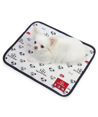 PET PARADISE ディズニー 101匹わんちゃん クール マット 小型犬 48×40㎝ ホワイト