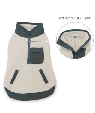 PET PARADISE ペットパラダイス ワンダフルストレッチ ポケット トレーナー 中型犬 大型犬 ホワイト