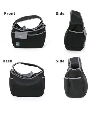 PET PARADISE ソフト メッシュスリング キャリーバッグ【超小型犬】 ブラック / ホワイト ブラック