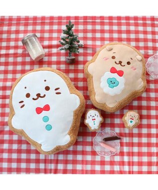 Mother garden しろたん らっこいぬ アイシングクッキー クッション 34cm らっこいぬ