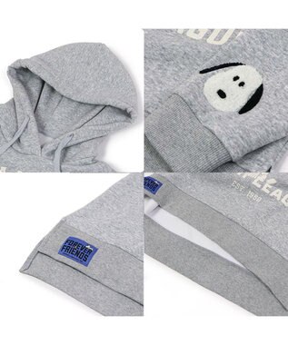 PET PARADISE スヌーピー ずっ友 お揃い パーカー 《グレー》 オーナー用 グレー