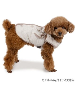 PET PARADISE ペットパラダイス フリル キルトベスト 小型犬 オフホワイト