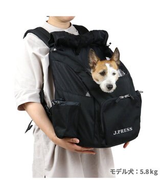 PET PARADISE J.PRESS ハグ＆リュック キャリーバッグ 《ブラック》小型犬 黒