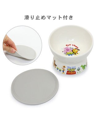 PET PARADISE ディズニー トイ・ストーリー 高さのあるえさ皿 ホワイト
