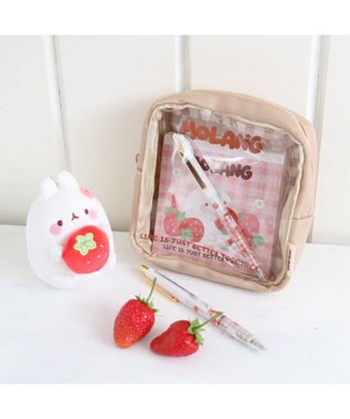 Mother garden マザーガーデン MOLANG モラン スクエアポーチ 《 桃色 / 茶色 》 単品 ポーチ 小物入れ 茶色