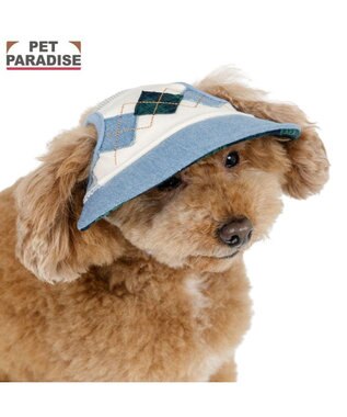 PET PARADISE ペットパラダイス アーガイル柄 帽子 ４Ｓ～３Ｓ/ＳＳ～Ｓ