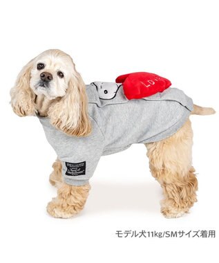 PET PARADISE スヌーピー ビッグラブ トレーナー  中型犬 グレー