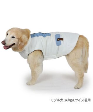 PET PARADISE ペットパラダイス エアベスト 《デニムポケット》  中型犬 大型犬 ホワイト