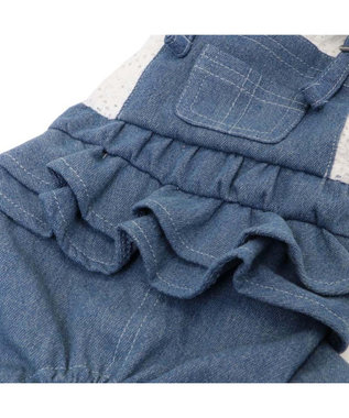 PET PARADISE ペットパラダイス レース襟 パンツつなぎ 小型犬　 ホワイト×ネイビー