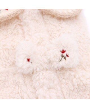 PET PARADISE ペットパラダイス お花刺繍 ボアベスト  中型犬 大型犬 ホワイト