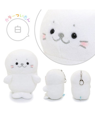 Mother garden しろたん マスコットキーホルダー カラーついたん 12cm 《単品》 白