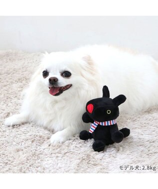 PET PARADISE リサとガスパール お座りトイ トリコロール マフラー 《ガスパール》 小型犬 ガスパール