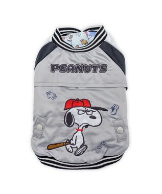 PET PARADISE スヌーピー 野球スカジャン 《シルバー》 小型犬 シルバー