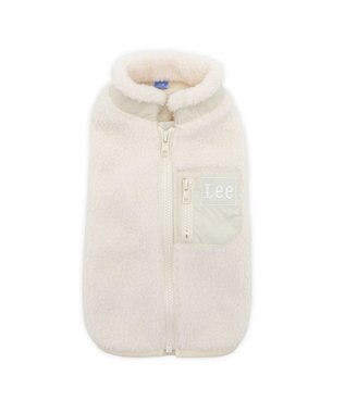 PET PARADISE Lee ジップボア ベスト ホワイト 小型犬 オフホワイト