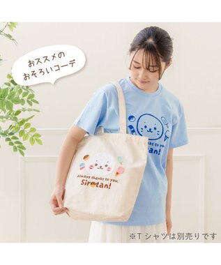 Mother garden しろたん しろたんいつもありがとうトートバッグ 0