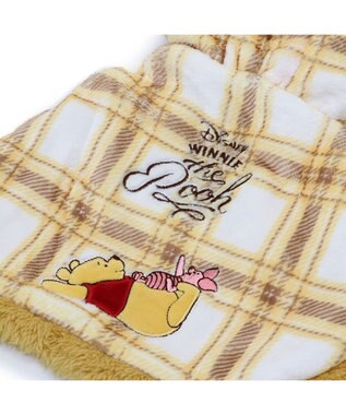 PET PARADISE ディズニー くまのプーさん ポンチョ 《チェック柄》 小型犬 イエロー
