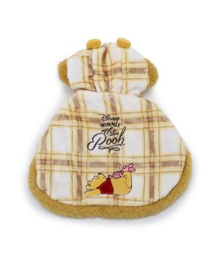 PET PARADISE ディズニー くまのプーさん ポンチョ 《チェック柄》 小型犬 イエロー