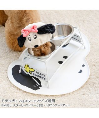 PET PARADISE スヌーピー ベル スヌード ４Ｓ～３Ｓ/ＳＳ～Ｓ　小型犬 ホワイト