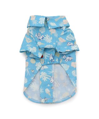 PET PARADISE スヌーピー 接触冷感 背中開き リゾートシャツ 小型犬 スカイブルー