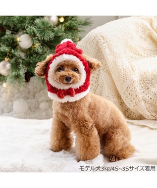 PET PARADISE ペットパラダイス サンタ 帽子 4S~3S/SS~S  2025 小型犬 レッド