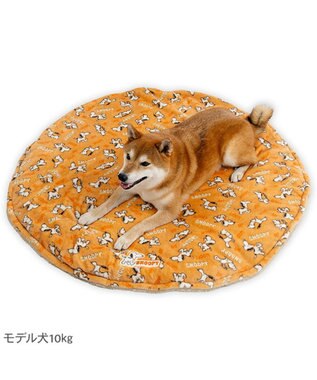 PET PARADISE スヌーピー 遠赤外線 丸マット 《てくてく》M 径105cm オレンジ