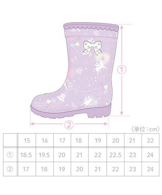 Mother garden マザーガーデン 訳あり キッズ用 レインブーツ  《 ユニコーン / 野いちご  》 ユニコーン