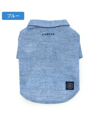 PET PARADISE J.PRESS 杢 ウェーブシャツ 《水色》 小型犬 ライトブルー