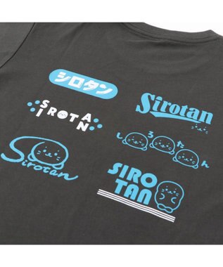 Mother garden しろたん Tシャツ 半袖 《ロゴいっぱい》  ユニセックス 男女兼用 黒