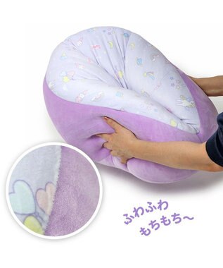 Mother garden マザーガーデン ユニコーン クッション 丸型 紫