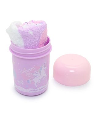 Mother garden マザーガーデン ユニコーン お絞りタオル＆ケース 《ハピネス柄》 日本製 -