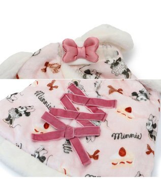 PET PARADISE ディズニー ミニー ポンチョ 《ケーキ柄》 小型犬 ピンク