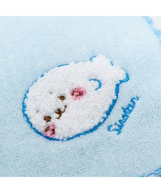 Mother garden しろたん サガラミニタオル  《青》 単品 25cm×25cm 青