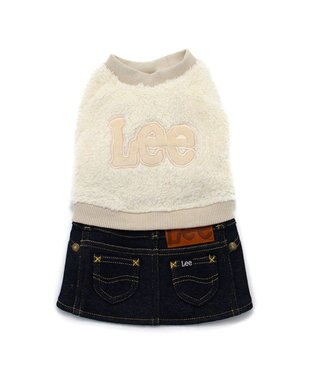PET PARADISE Ｌｅｅ フリース スカートつなぎ小型犬 白~オフホワイト