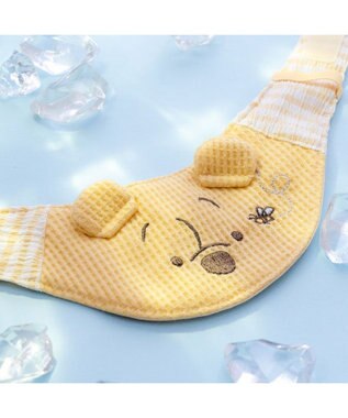 PET PARADISE ディズニー くまのプーさん お顔 クールバンダナ 小型犬 イエロー