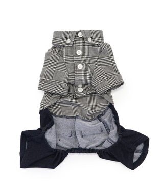 PET PARADISE J.PRESS パンツ つなぎ 《グレンチェック》 小型犬 グレンチェック