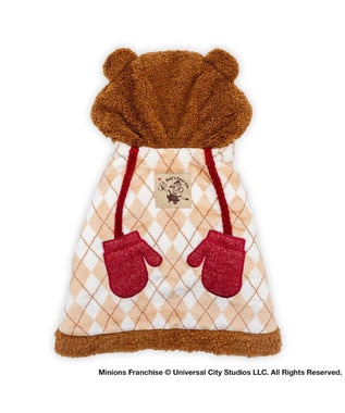 PET PARADISE ミニオン ティム ポンチョ 小型犬 ホワイト×ブラウン