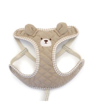 PET PARADISE ペットパラダイス くまちゃん 顔 リード付きハーネス ＳＳ 小型犬 ブラウン