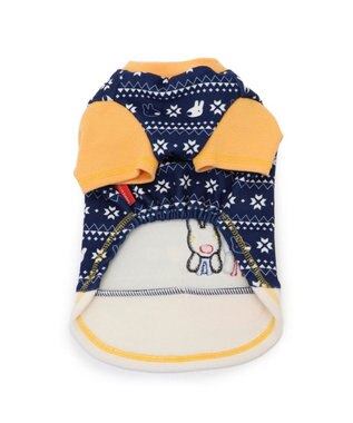 PET PARADISE リサとガスパール ペティヒートDAN Tシャツ 《雪柄》 小型犬 ネイビー