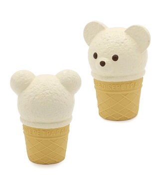 PET PARADISE ペットパラダイス くまアイス トイ オフホワイト
