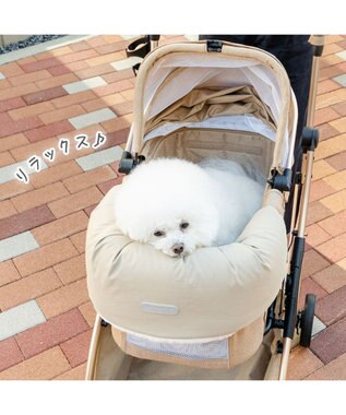 PET PARADISE ペットパラダイス カート用 クッション くすみカラー《ベージュ》 ベージュ