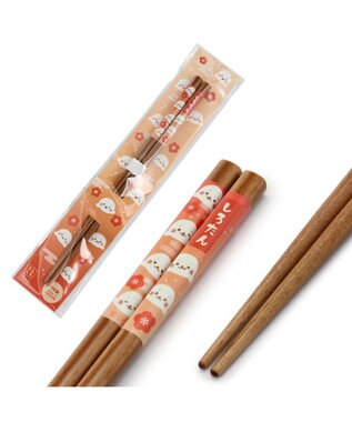 Mother garden しろたん 木製箸 21㎝《紅梅柄》 紅梅柄